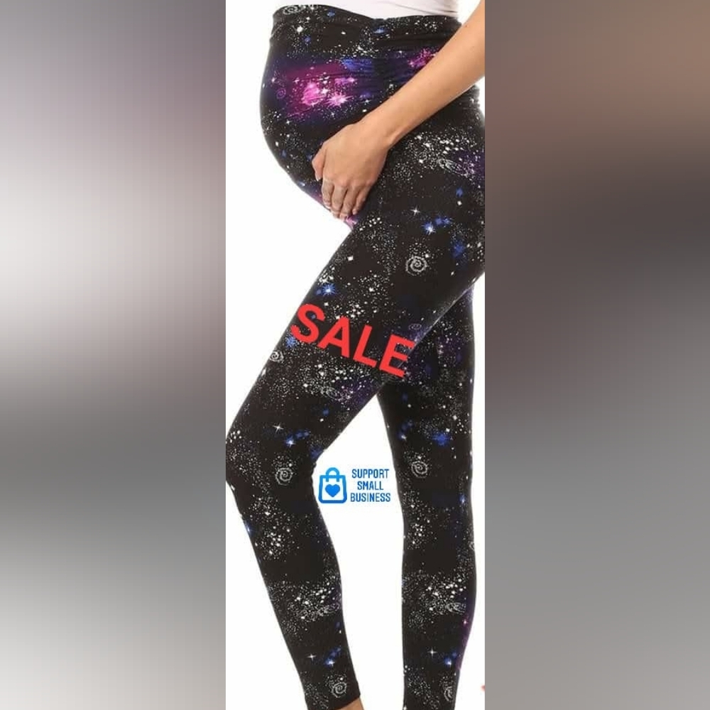 Maternity Galaxy Print Leggings